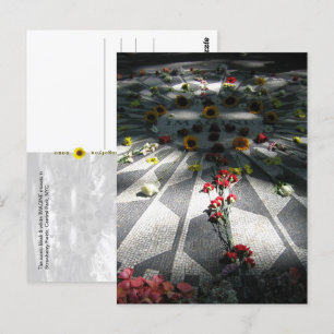 IMAGINE Mosaic, Strawberry Fields, NY - V postcard