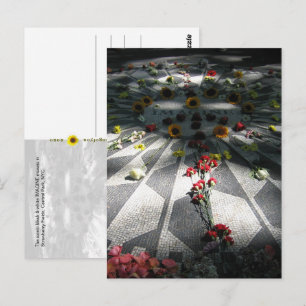IMAGINE Mosaic, Strawberry Fields, NY - V postcard