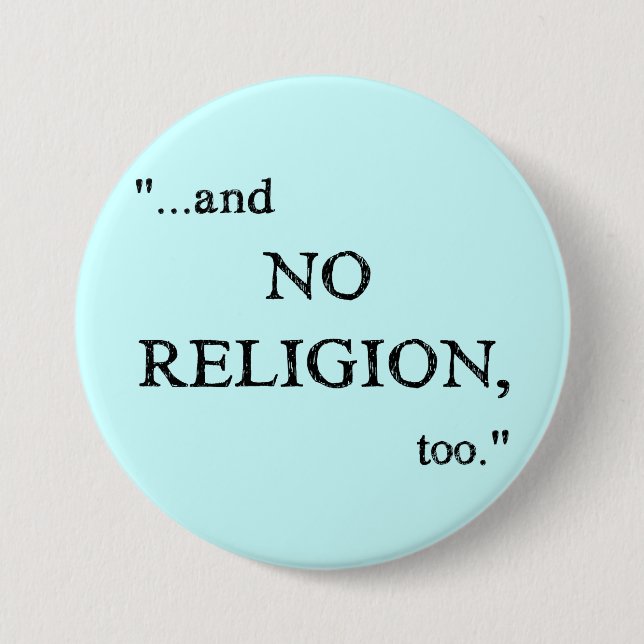 Imagine No Religion 7.5 Cm Round Badge (Front)