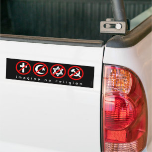Imagine No Religion Anti-Communist  Bumper Sticker