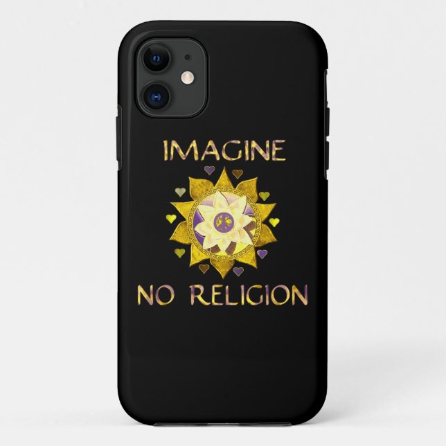 Imagine No Religion Case-Mate iPhone Case (Back)