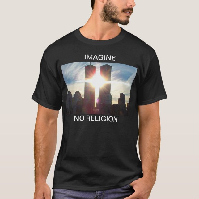 Imagine, No Religion Dark T T-Shirt (Front)