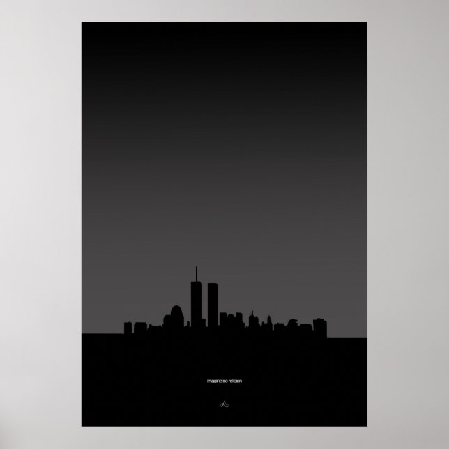 imagine No Religion World trade centre Poster (Front)