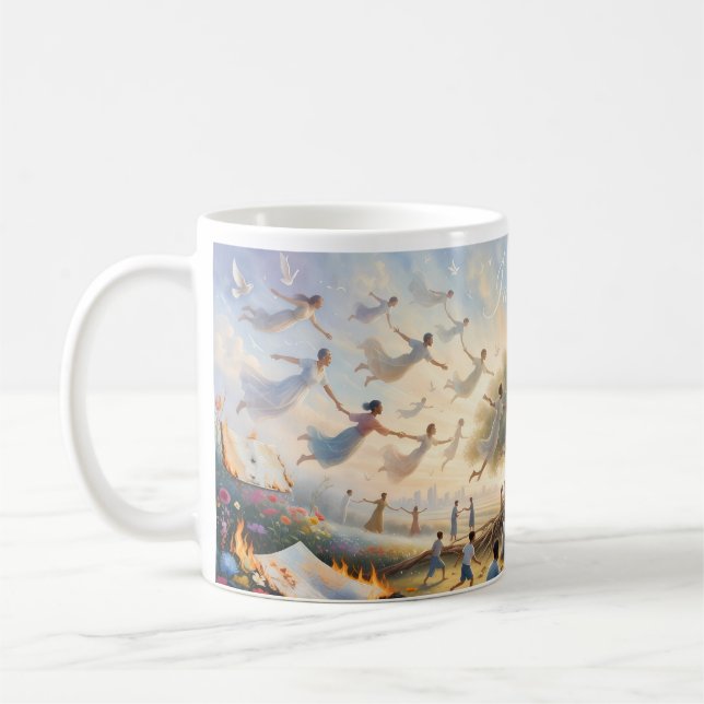 Imagine Peace Garden Dreamscape Fantasy Mug (Left)