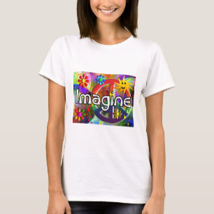 "Imagine" Psychadelic 70's Gifts T-Shirt