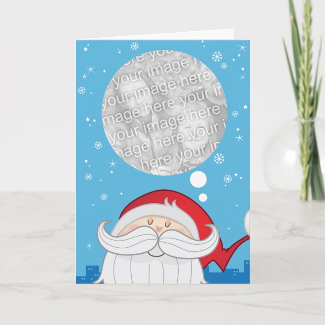 IMAGINE SANTA Greeting Card (Front)