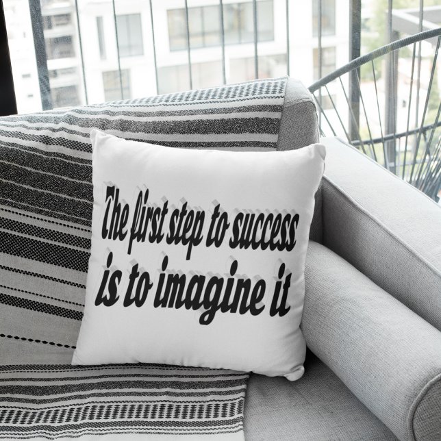 Imagine Success Motivational Quote  Cushion (Creator Uploaded)