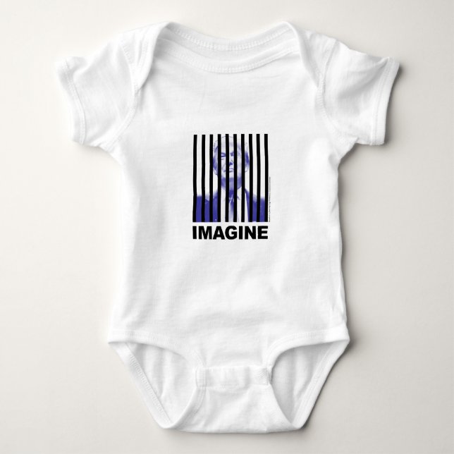 Imagine Trump Behind Bars Baby Bodysuit (Front)
