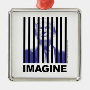 Imagine Trump Behind Bars Metal Tree Decoration