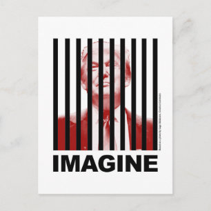Imagine Trump Behind Bars Postcard