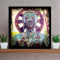 “Imagine” Vintage Asian Turquoise Buddha Photo