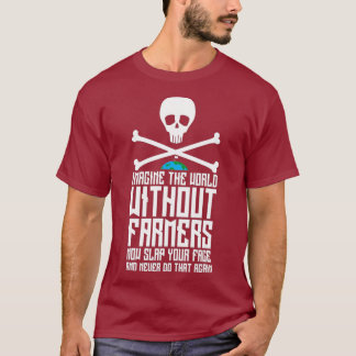 Imagine World Without Farmers Farming Farmer T-Shirt
