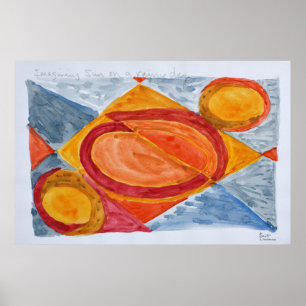 Imagining the Sun on a Rainy Day Poster