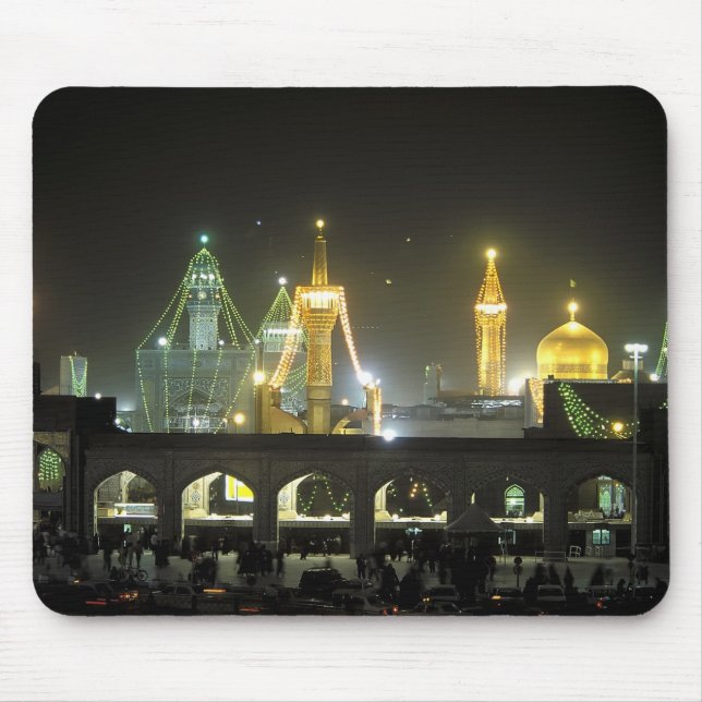 Imam Reza Shrine Complex at night, Mashhad, Mouse Pad (Front)