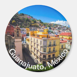 iman con vista panoramica de Guanajuato México Magnet