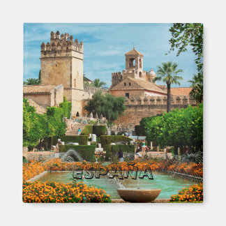 Imán Jardines del Alcázar de Cordoba, Spain Magnet