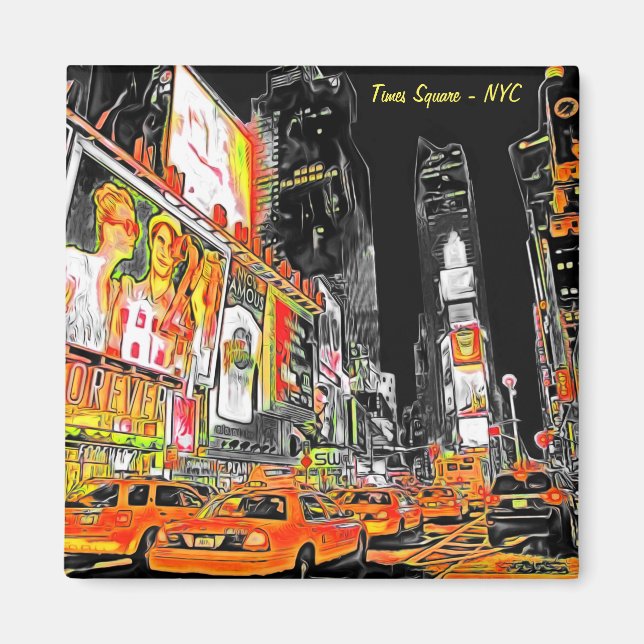 Imán Times Square NYC Magnet (Front)