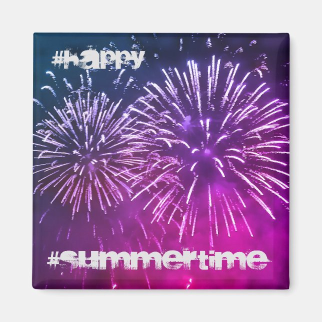 Iman violet fireworks summer night magnet (Front)