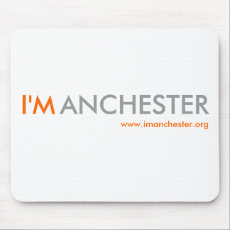 I'Manchester mouse mat (white)