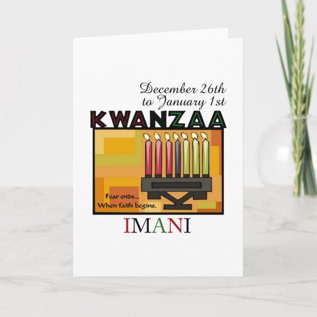 IMANI - Faith Holiday Card (Front)