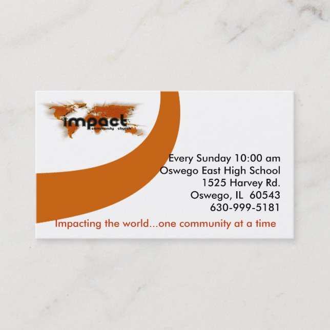 Imapct Business Card (Front)