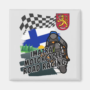 Imatra Motorcycle Road Racing in Finland Magnet