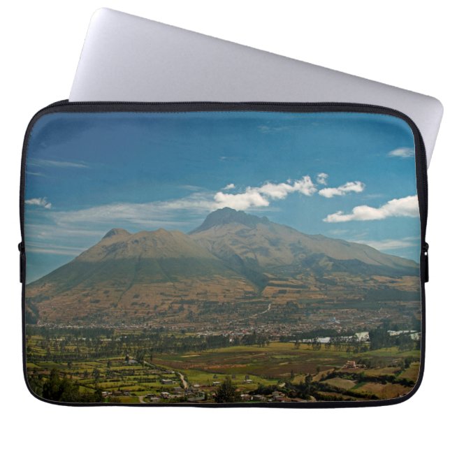 Imbabura volcano laptop sleeve (Front)