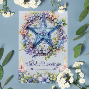 Imbolc Blessings St. Brigids Day Candlemas Holiday Card