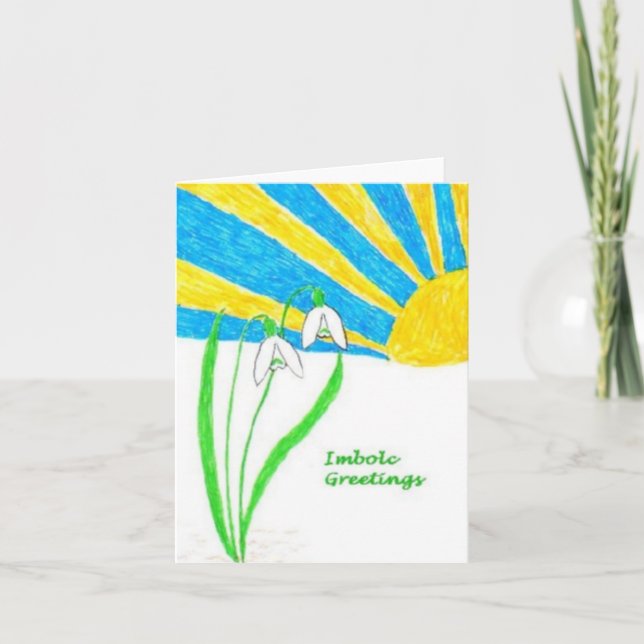 Imbolc Greetings Card (small) (Front)
