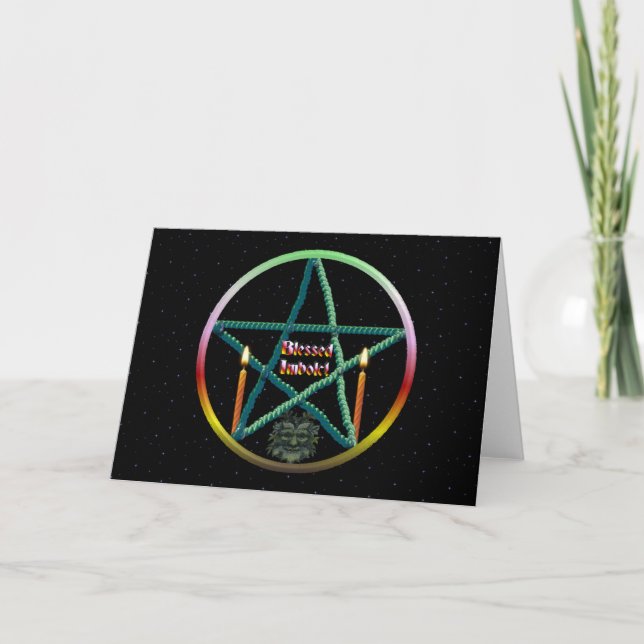 Imbolc Pentacle Card (Front)