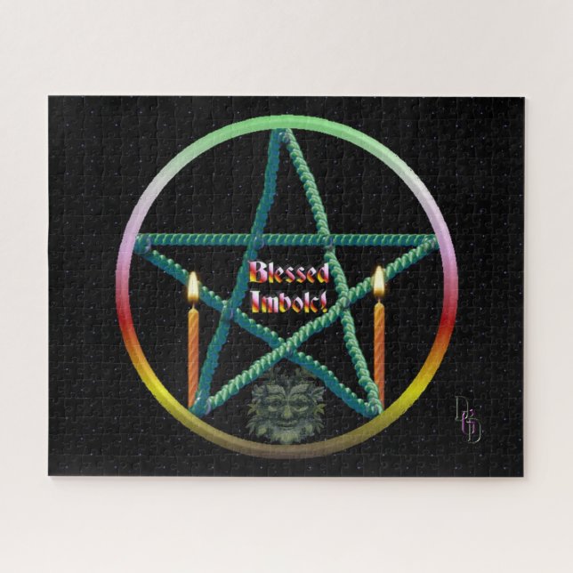 Imbolc Pentacle Jigsaw Puzzle (Horizontal)