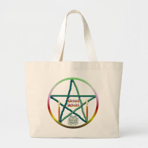 Imbolc Pentacle Large Tote Bag