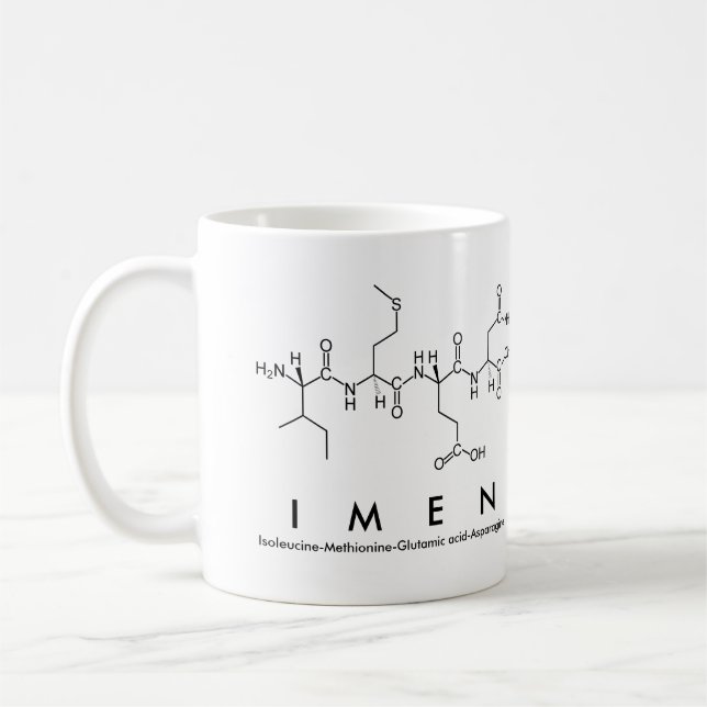 Imen peptide name mug (Left)