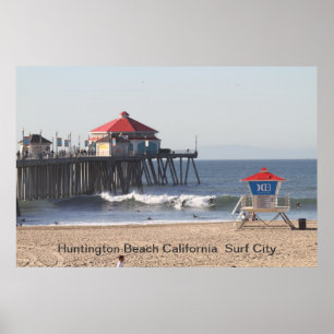 IMG_0073, Huntington Beach California Surf City Poster