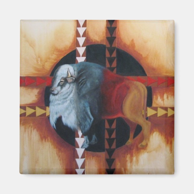 IMG_2593white buffalo Magnet (Front)