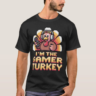 Imhe Gamerurkeyhanksgiving Boys Men Video Game Gam T-Shirt