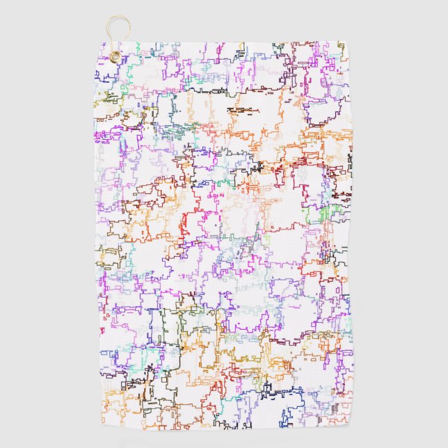 Imitating Hand Drawing Lines  Golf Towel (Front)