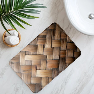 Imitation Bamboo Weave Bath Mat