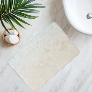 Imitation Beach Sand Under Clear Water Anime Style Bath Mat