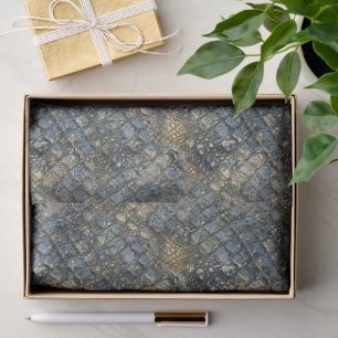 Imitation crocodile skin. Animal print. Tissue Paper
