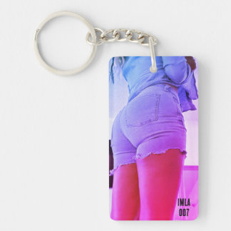 IMLA 007 Blue Jean Shorts Keychain