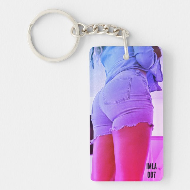 IMLA 007 Blue Jean Shorts Keychain  (Front)