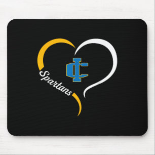 Imlay City Spartans Logo Half Heart Slogan Hs  Mouse Pad