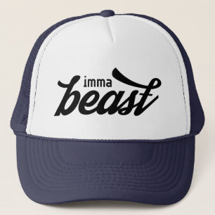 imma calligraphic trucker hat