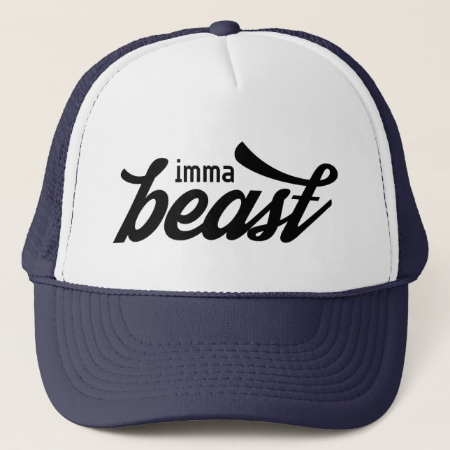imma calligraphic trucker hat (Front)