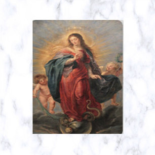 Immaculate Conception and Serpent Prayer Card