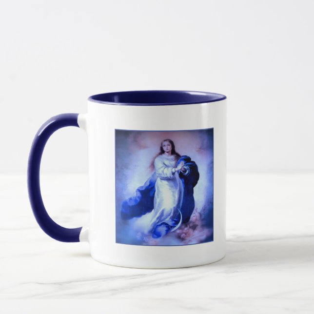 Immaculate Conception Blue Mug (Left)