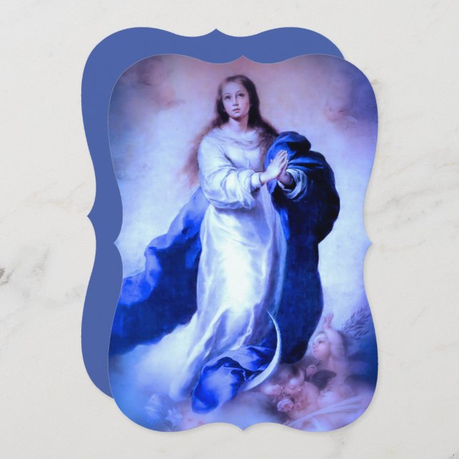 Immaculate Conception Blue with Memorare (Front/Back)