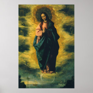 Immaculate Conception by Francisco de Zurbaran Poster