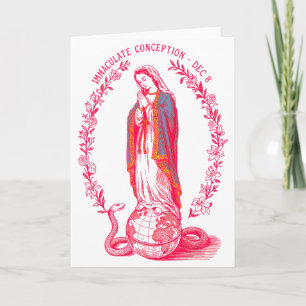 Immaculate Conception Dec 8 Virgin Mary Catholic D Card